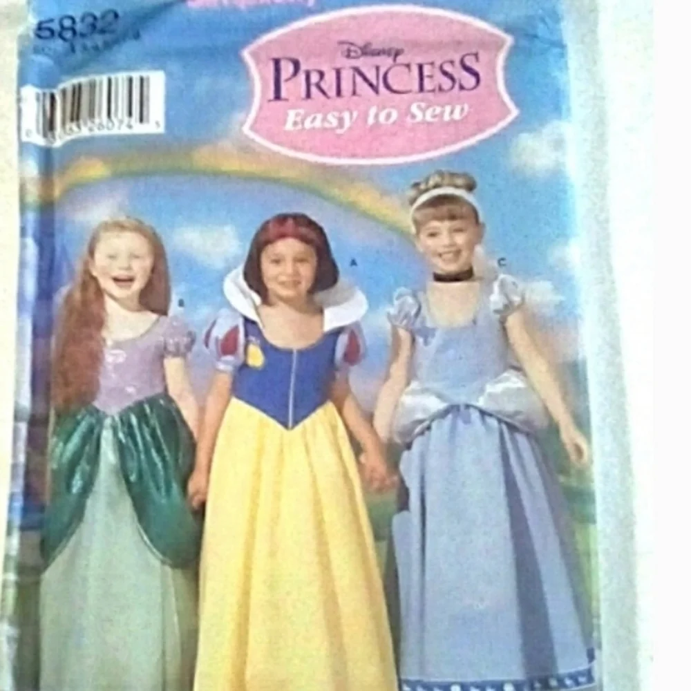 Simplicity 5842 Disney Princess Easy-toSew sz 3-8
